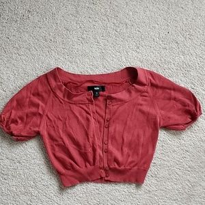 Mossimo Crop Short Sleeve Cardigan